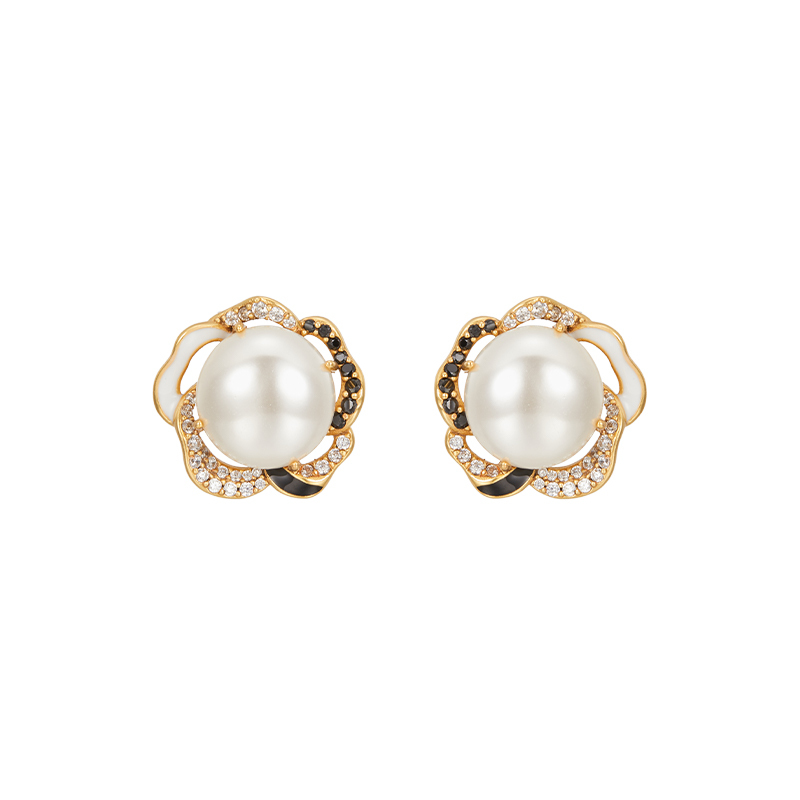 FELLALA Original Design of the Brand "Camellia", Elegant and Retro Style Earrings for Women, a Gift for Girlfriend