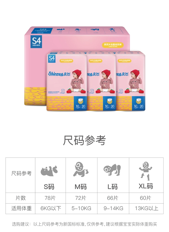 [quần thỏ] mát mẻ nữ S4 mát xa tã lớn XL60 phim siêu mỏng thoáng khí cho bé mùa hè - Tã / quần Lala / tã giấy