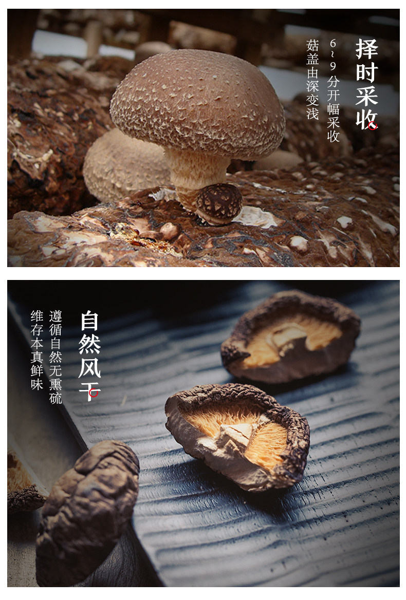 小米生态链 方家铺子 福建特产香菇菌菇干货 250g 图9