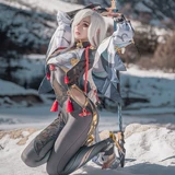 Игра оригинал God Cos Guchen O Huai Shenhe Cosplay Game Game Anime Clothing Royal Sister Full Set C Service Girl Liyue