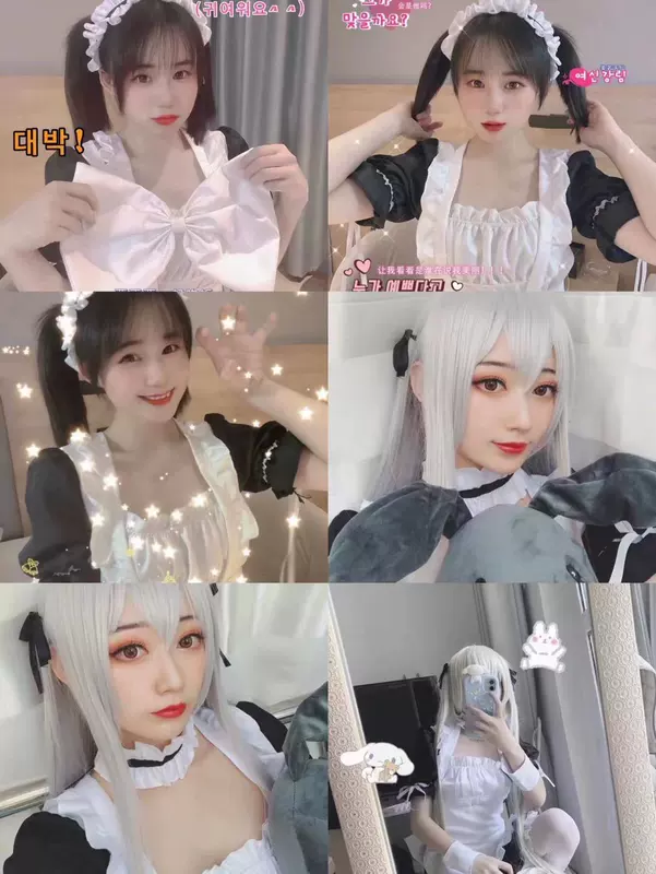 Nhật Bản màu đen và trắng hầu gái váy ông chủ hàng ngày lolita người giúp việc dễ thương lolita váy phù hợp với kích thước lớn