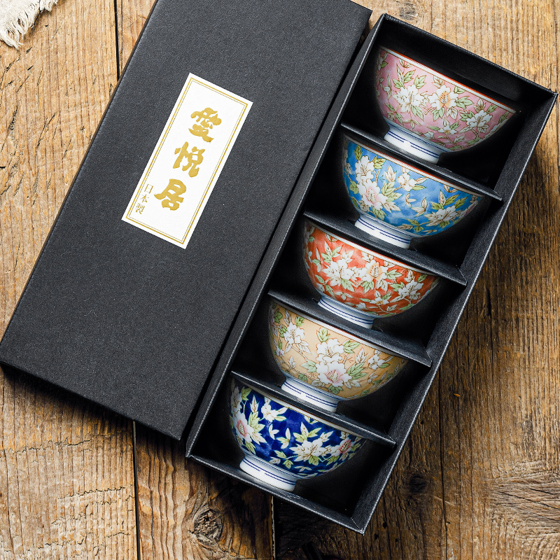 Japanese Imported Ceramic Beautiful Japanese-Style Tableware Rice Bowl Set New Exquisite High-End Rice Bowl Household Small Bowl Japanese Imported Ceramic Beautiful Japanese-Style Tableware Rice Bowl Set New Exquisite High-End Rice Bowl Household Small Bowl