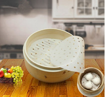 Bamboo steamer paper mat steaming cage paper barbecue paper oil paper mold pad baking cooking baking paper