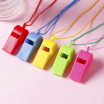 Color plastic whistle Outdoor survival whistle Referee whistle Plastic whistle whistle Children whistle