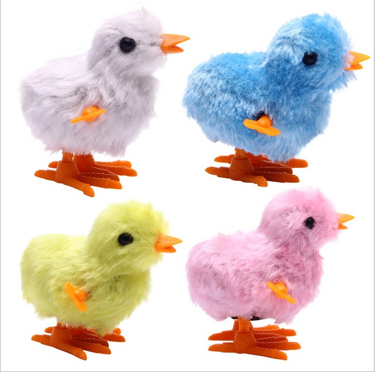 Plush chain chicken clockwork chicken stalls good supply jumping chicken starlight toy manufacturers