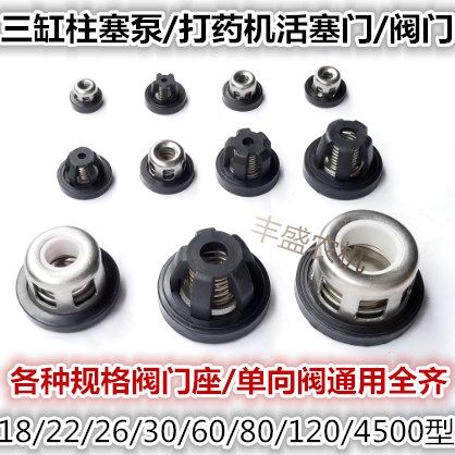 22 26 30 60 80 120 three-cylinder plunger high pressure pump valve seat valve core valve set spray machine parts