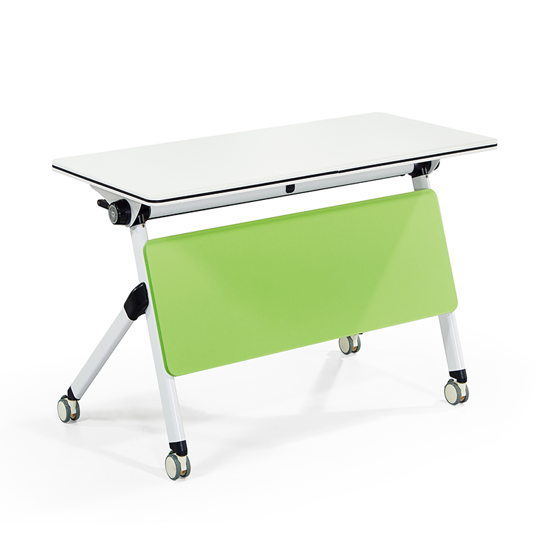 Simple multifunctional conference table Simple folding training splicing conference table Folding negotiation table training table with wheels