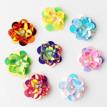 Sequin Flowers Gold Bright Slices Flower Ornament Accessories Clothing Shoes phone bag Beauty Accessories