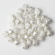 11mmabs Rose Floral Hand Sewn Imitation Pearl Shoes Wear Beauty Material Accessories Wedding Dress Accessories Dance Suit Accessories