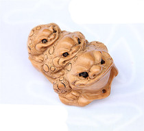 Fortune car hanging Golden Chan generation rich hand-carved peach wood shop