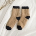 Mùa đông dày cashmere tất nữ lạnh vớ cotton ống ấm Nhật Bản đơn giản cộng với vớ nhung dày terry nữ vớ nam cao cấp Bít tất nữ