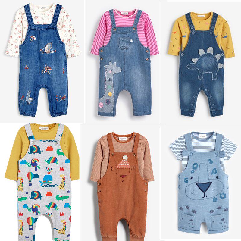 (Spot) UK NEXT children's clothing boys and girls long short sleeve baby hugging bag pants bag fart suit jeans