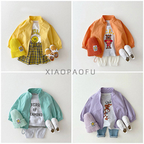 Male and female child baby Summer thin sunscreen baby sun-shading light and thin skin clothes air conditioning Children windproof jacket