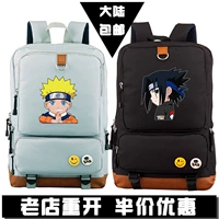 Naruto túi nam Sasuke ba lô xoáy Naruto phim hoạt hình ba lô Nhật Bản xung quanh học sinh trung học cơ sở - Carton / Hoạt hình liên quan hình dán elsa