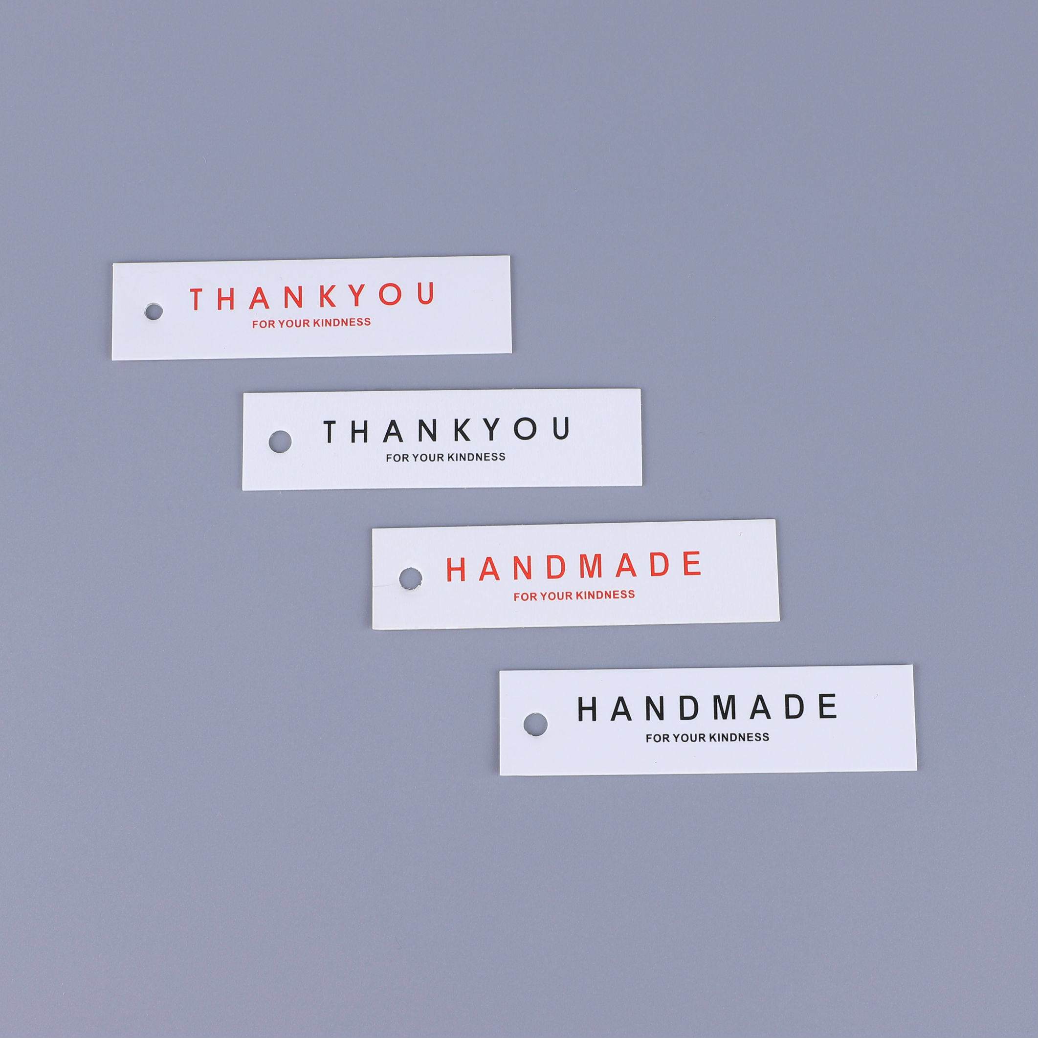 50 red and black thank you and Hand made biscuit box cake box baking decoration tag hang card