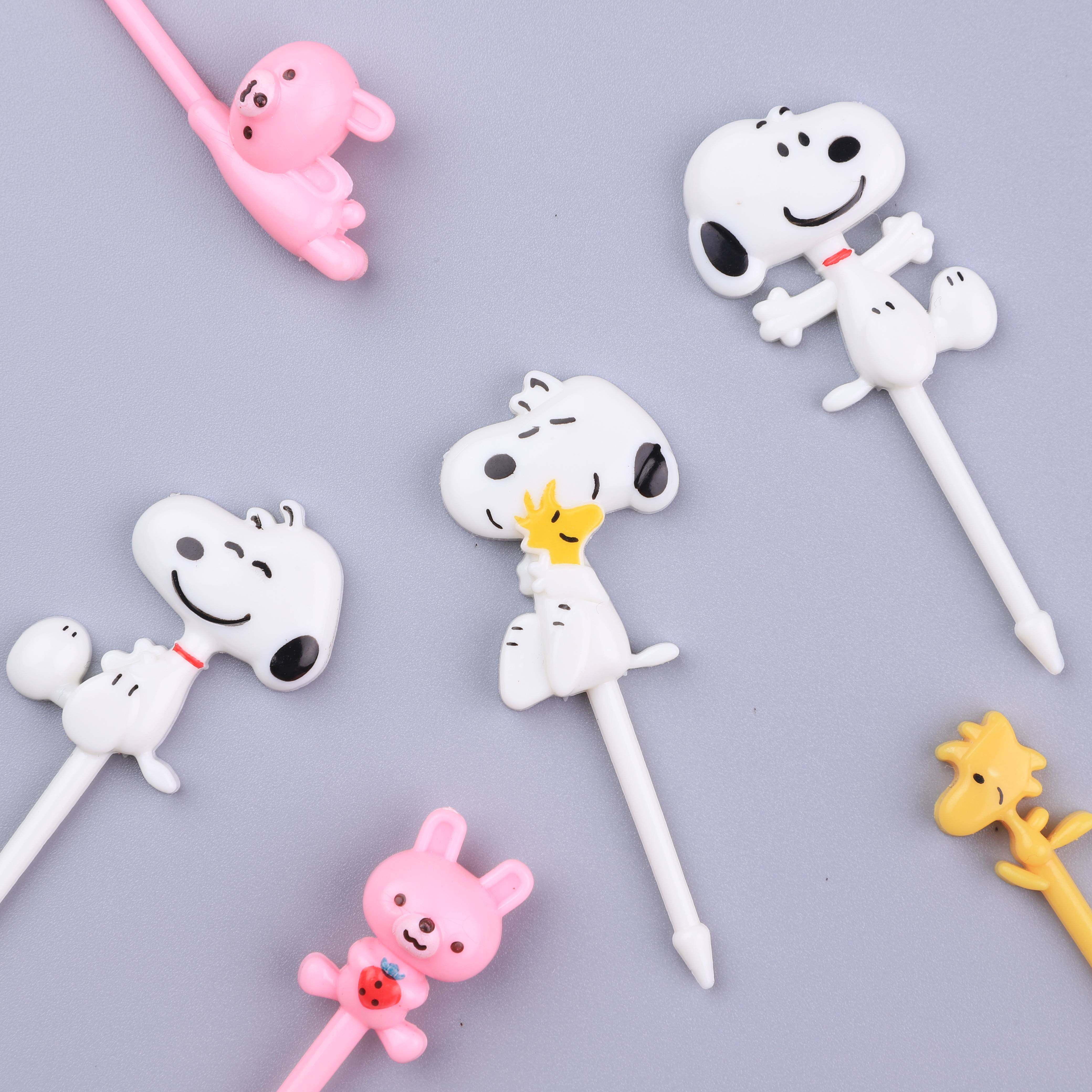Cute History Nubby Cartoon Puppy Small Rabbit Small Cake Decoration Inserted Fruit Fork Fruit Sign-Taobao