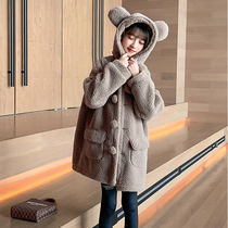 Next Music girls middle coat in autumn and winter for large children in winter coat