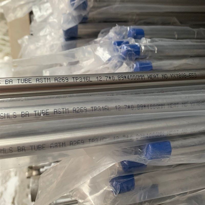 316L stainless steel 3 4BA tube tube outer 19 05mm wall thickness 1 24 1 65 bright tube clean tube