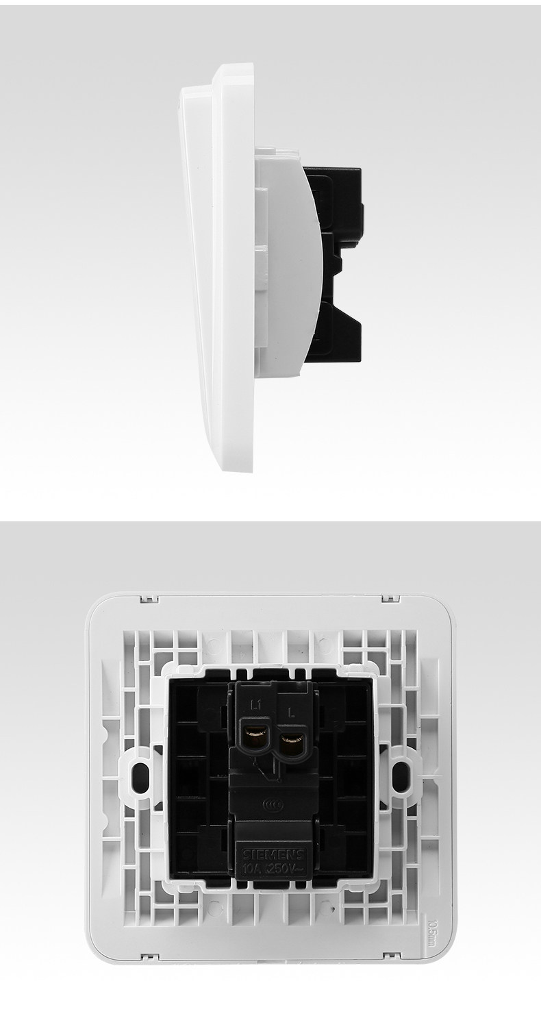 Выключатель многоклавишный Сименс Хао Руи Джейд глазури белый три двойной контроль выключатель 5ta01333nc01 Siemens