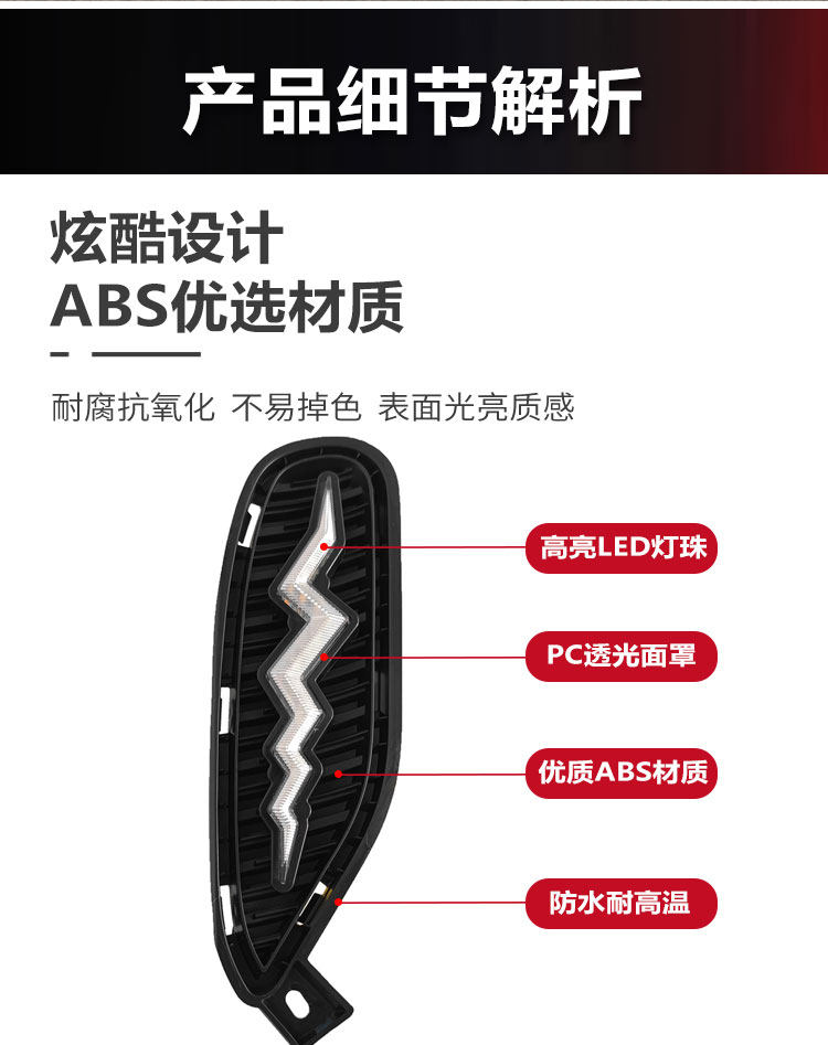 Suitable for 21-22 BYD Song plus modified LED daytime running lights for new energy streamer driving lights