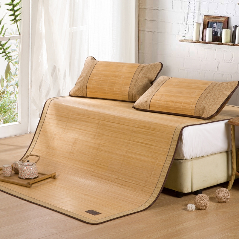 Old mat maker mat double-sided bamboo mat 1 8m bed customization 1 5m straight tube 1 folding 0 9 student mat 1 2 rattan