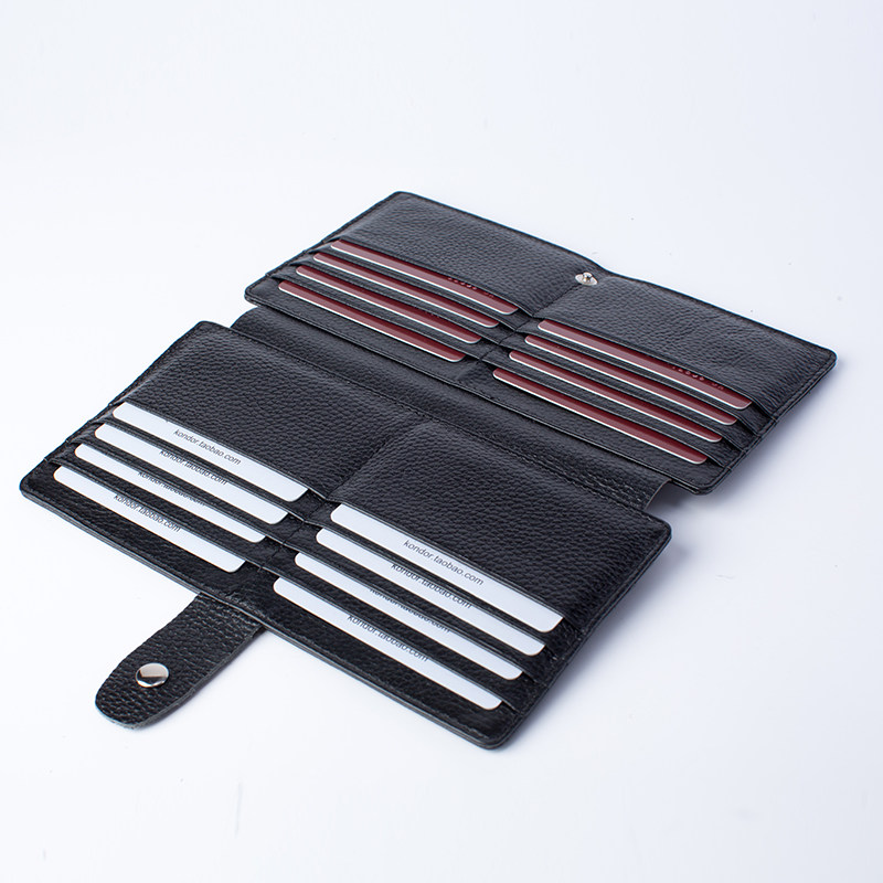 The long - range multi - card bag with large capacity 32 - card - digit high - quality pure color double - sided card for men and women