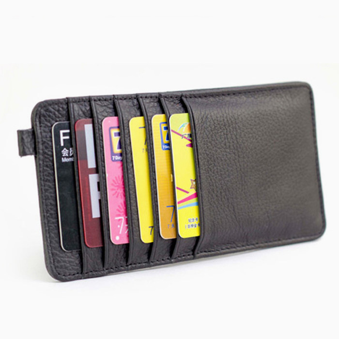 Card Bag Multi-Card Bank Card Clip Sleeve Male Lady Couple Wallet Head Layer Cow Leather Large Capacity Korean Version Ultra Thin
