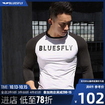 BLUESFLY fitness running training suit quick-drying breathable tights seven-point sleeve sports fitness T-shirt