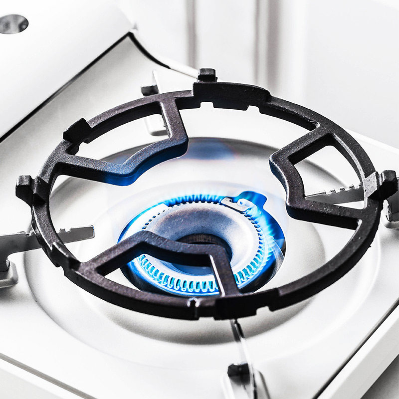 Home Gas Stove Auxiliary Pan Rack Cast Iron Gas Cooker Bracket Accessories Non-slip Milk Pan Shelf 45 Claws Universal