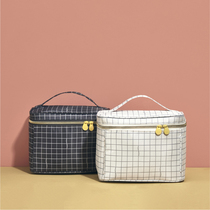 Nordic ins style simple hand wash bag household large capacity cosmetic bag portable travel cosmetics storage box