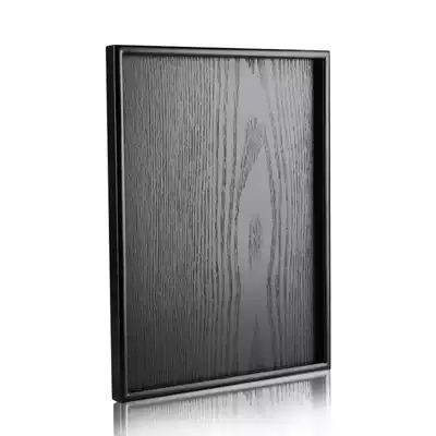 Japanese-style black rectangular tea tray Wooden cup tray Creative Nordic simple solid wood tea tray Fruit plate