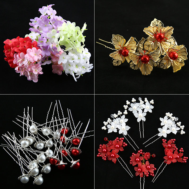 Xinyi Ancient Clothing Hair Clip Sentiment Comb New Pearl Flowers Butterfly Knot Hair Floral Hair Accessories Flowers Fairy Wig Hair Accessories