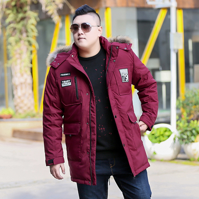 Weight plus plus plus down jacket male cold fat man ultra thick plus coat northeast Harbin minus 40 degrees warm