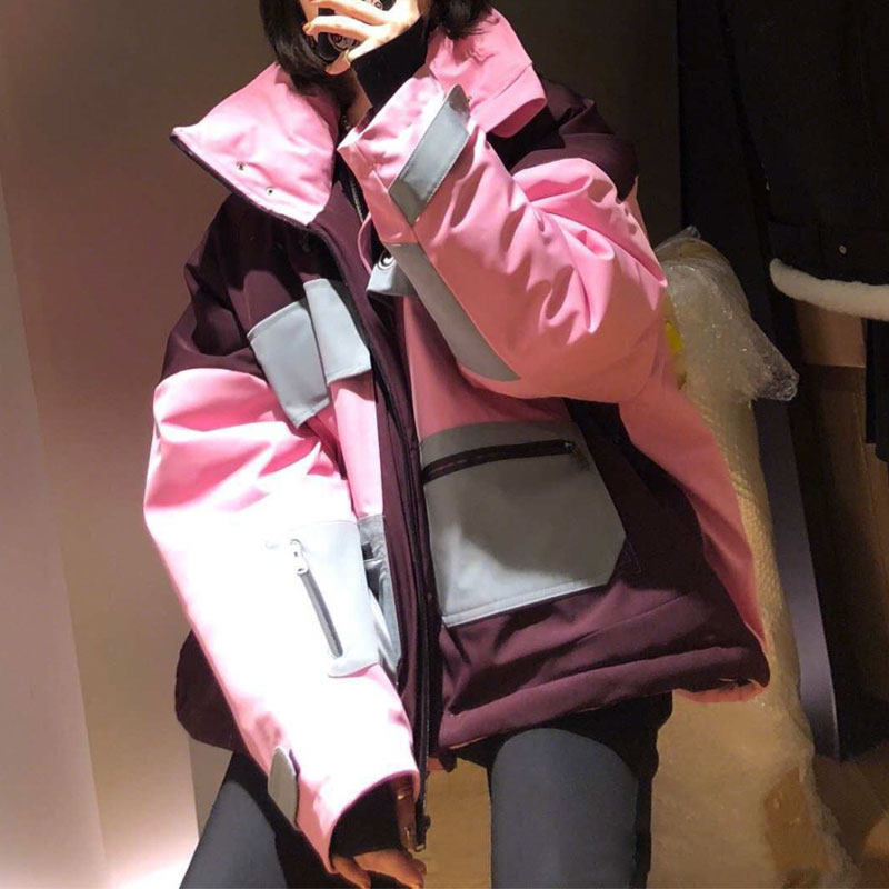 Outdoor windproof and waterproof trendy brand down jacket 2022 new women's Northeast Harbin sub-zero cold-proof thickened to keep warm