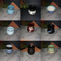 Japanese waste soup pot spoon cup chopstick tube soup can pen holder foaming can skewer tube decorative special-shaped can restaurant utensils