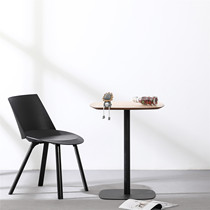  Nordic pink simple adult chair Household leisure PP plastic dining chair Restaurant cafe master design stool