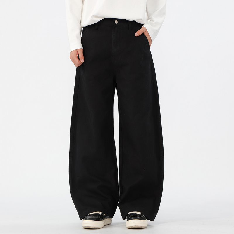 Anniversary Department Store Yibenpu Men's Clothing Korean Style Versatile Scimitar Pants 2025 Autumn Pure Cotton Straight Pants 20252