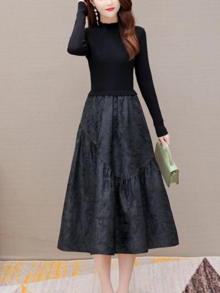 Knitted sweater dress, winter skirt, down jacket, 2024 years Knitted sweater dress, winter skirt, down jacket, 2024 years