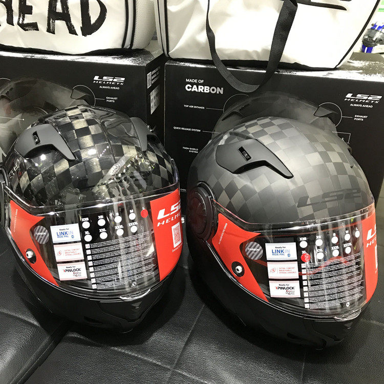 LS2 Pengcheng FF313 24K carbon fiber uncovered helmet motorcycle racing sports car travel uncovered full helmet men and women