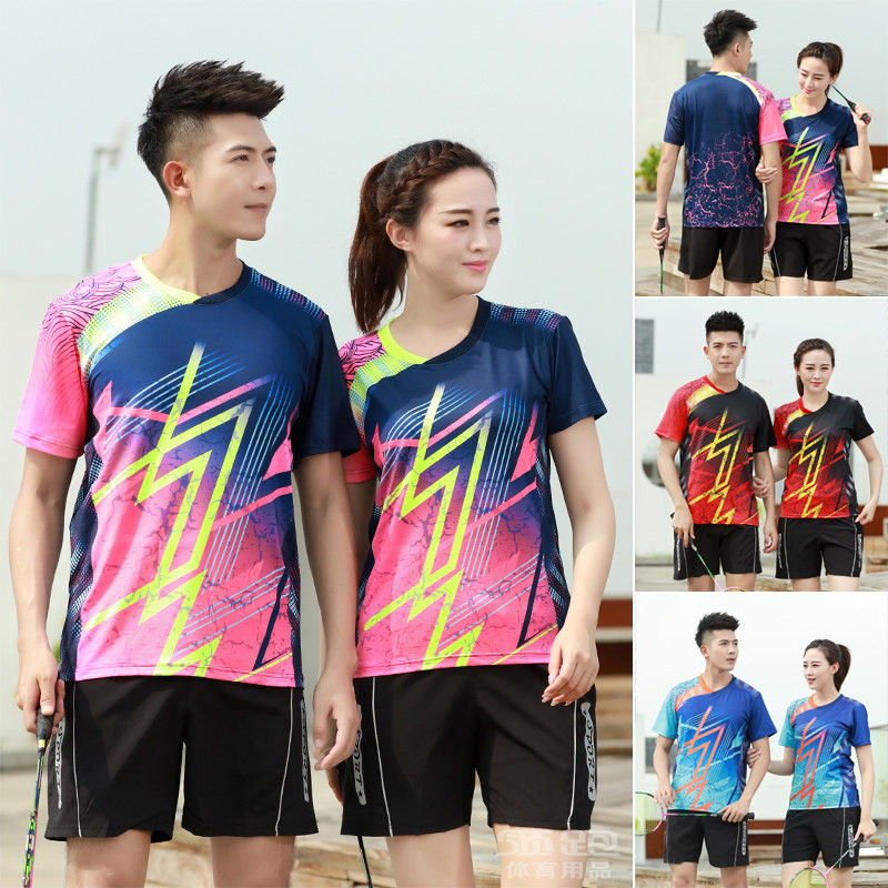 Badminton suit men and women with fast dry air volleyball suit fashion Korean training soldiers tennis team clothes customized