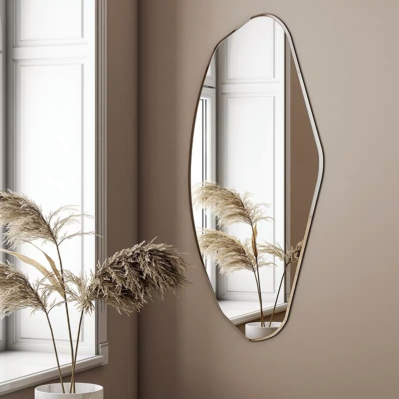Nordic net red full-body wearing sunglasses Costume Shop Fitting Mirror Profiled Mirror Brief Joins Wall-mounted Decorative Mirror Genguan-Taobao
