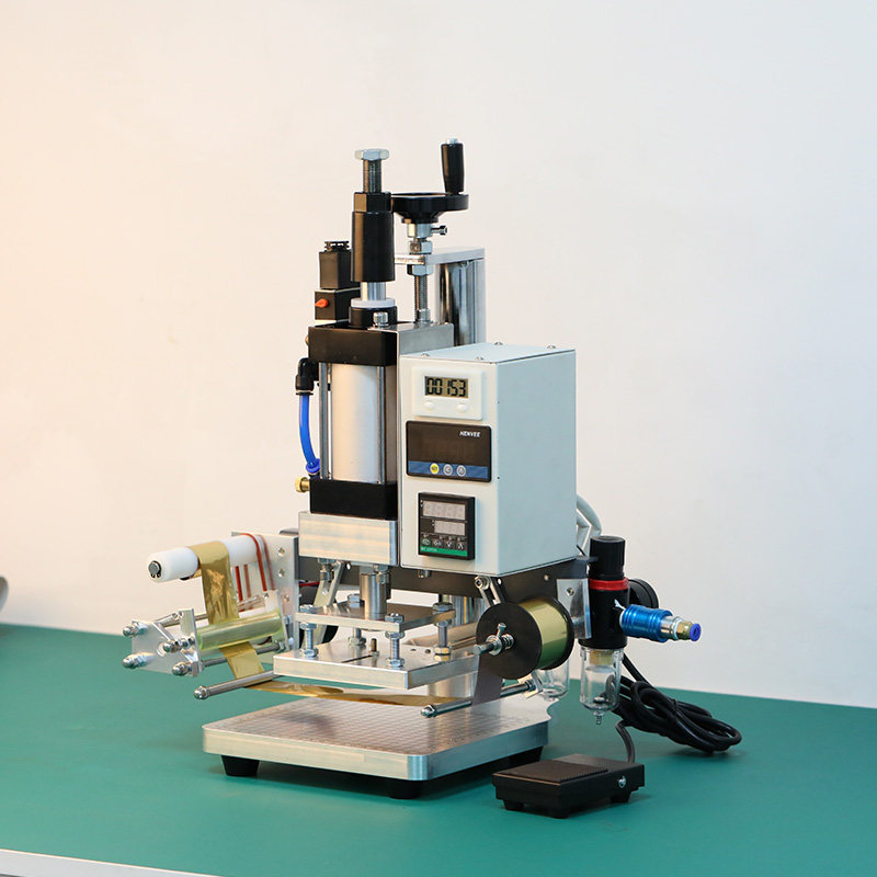 Pneumatic stamping machine Leather paper wood copper board paper trademark printer bullber leather leather frame stamping machine