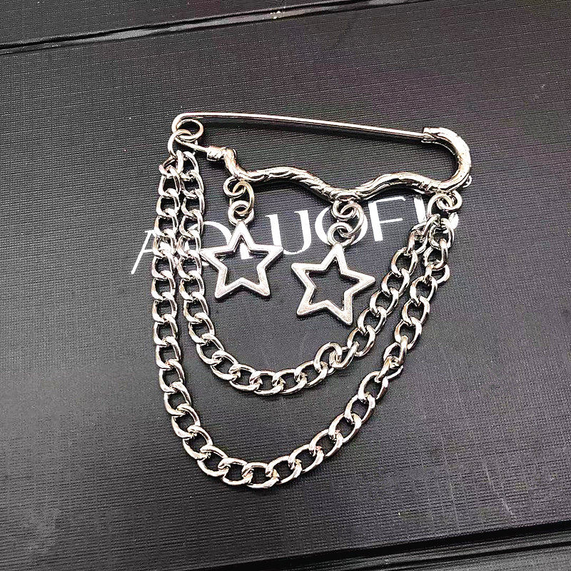 Trendy and Fashionable Versatile Accessory Butterfly Brooch for Men and Women ins Chain Brooch for Bags, Clothes, Shoes Decoration Pin Accessory