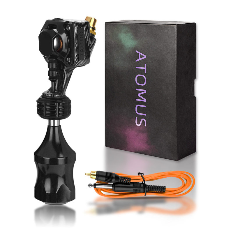 Hardcover Black Stone Whale Black Pattern Rca Interface Long Pen Motor Tattoo Machine Beginner Tattoo Set