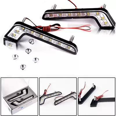 Applicable to Benz smart modified LED car L-type bright daytime running light LED daytime running light fog light