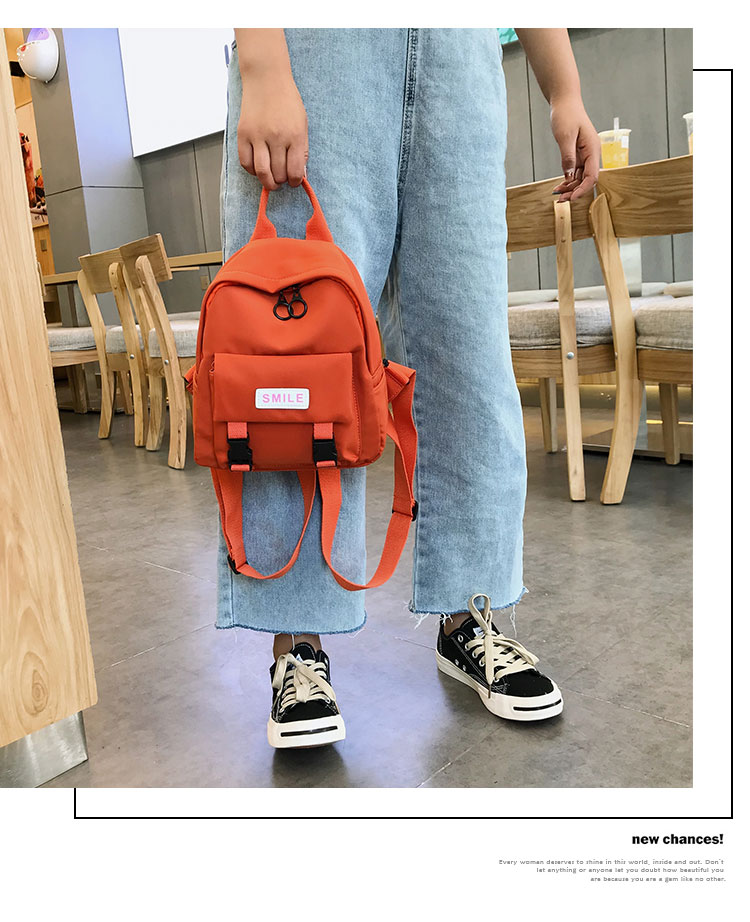 Mới 2019 mới ba lô mini nữ Oxford vải trường cô gái nhỏ ba lô in siêu lửa túi nhỏ thủy triều - Ba lô balo laptop nữ