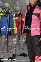CoolDesignFigure 1:6 ratio mens and womens outdoor suits are available in three styles without head carving