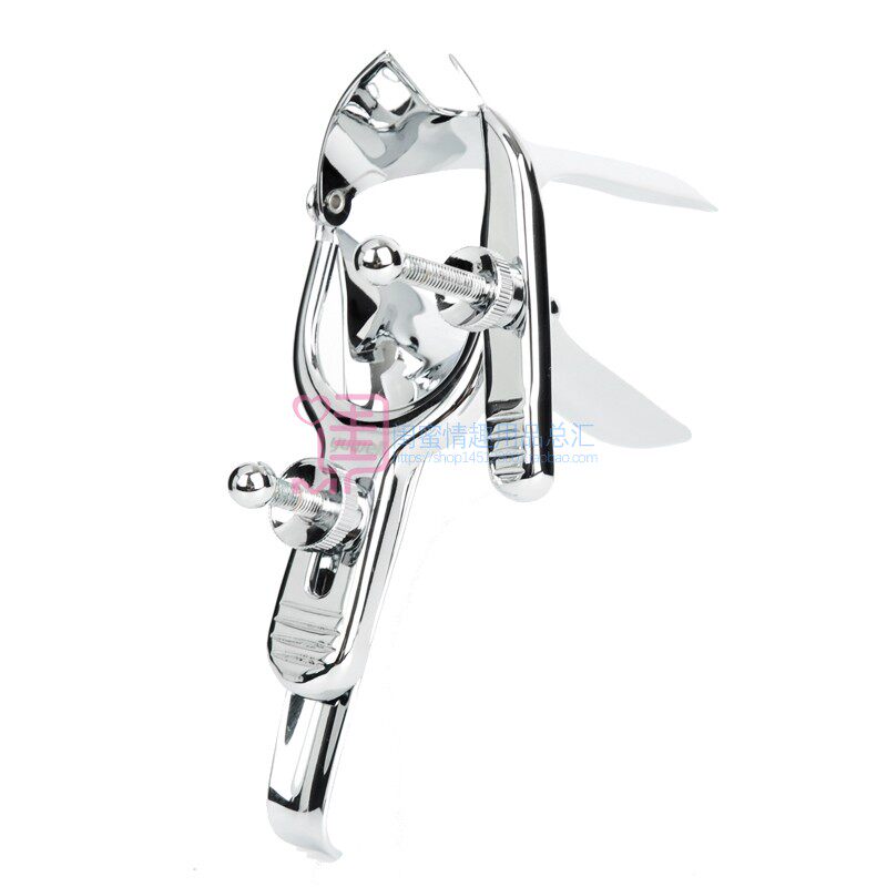 Female vaginal dilator stainless steel vagina peeping dilator lower body inspection device adult fun sm training tool