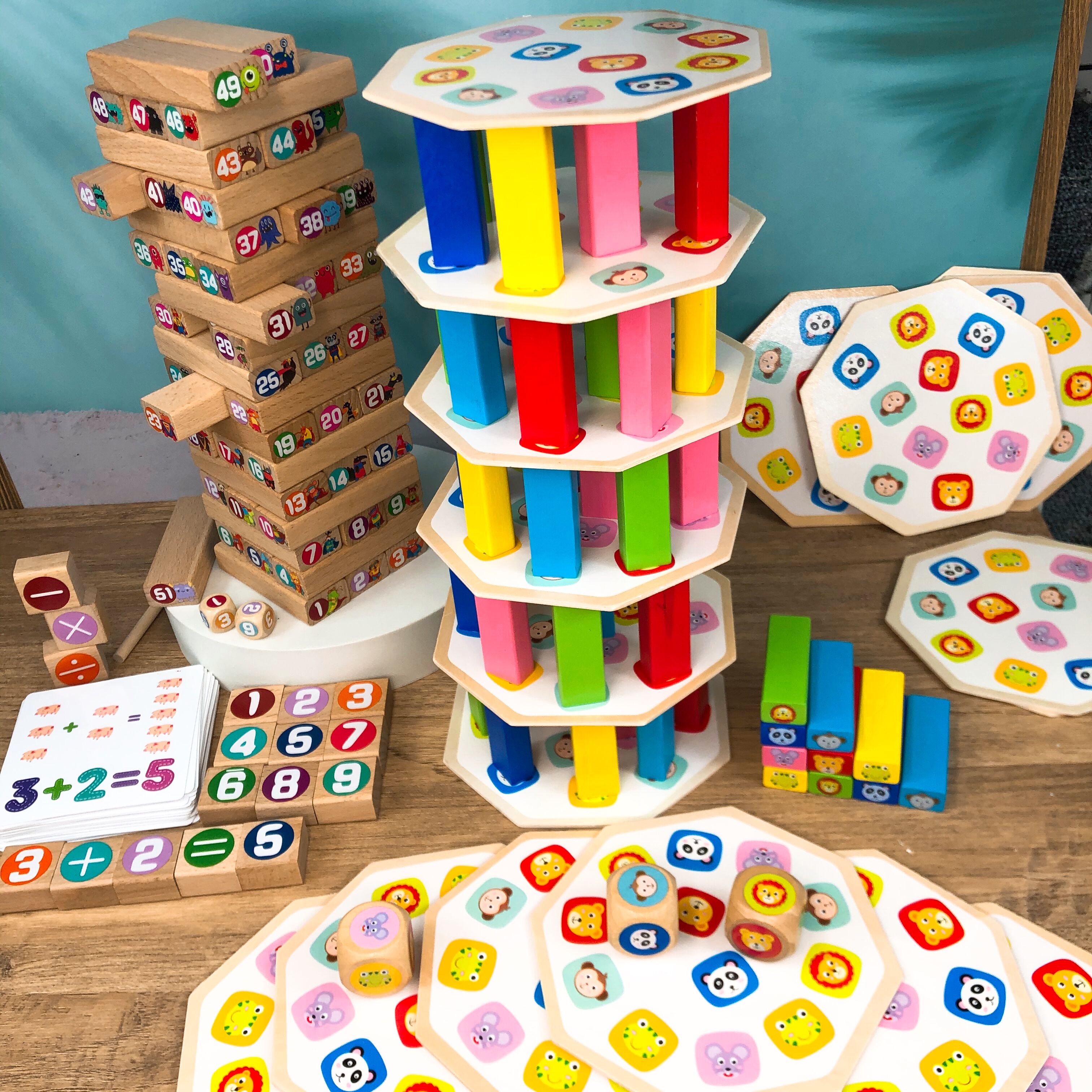 Children's stacking layer overlap high-yie pitch and building block toy kindergarten construction area stacking music