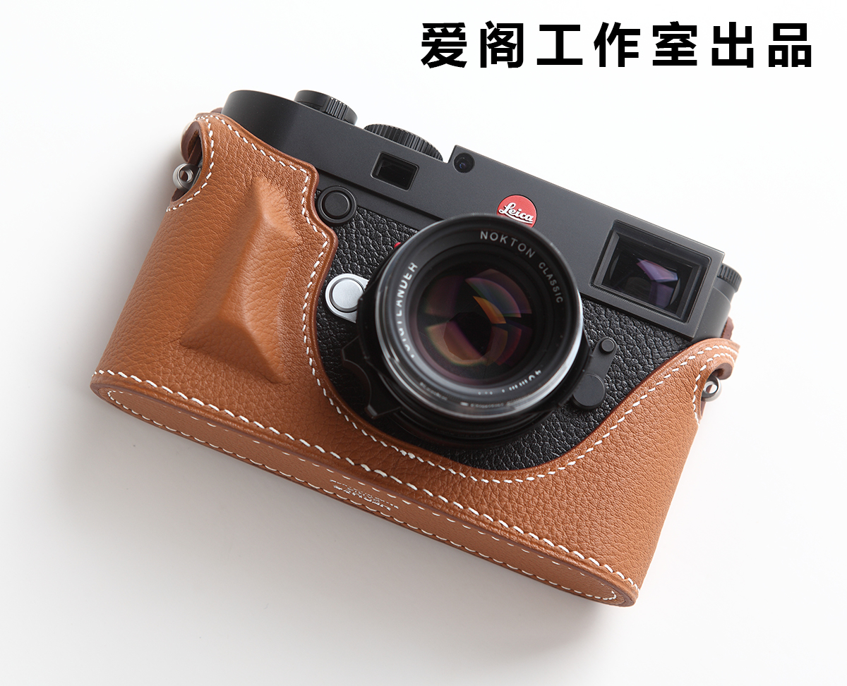 LEICA Leica m10p md handmade genuine leather half body camera leather set togo calf leather moose
